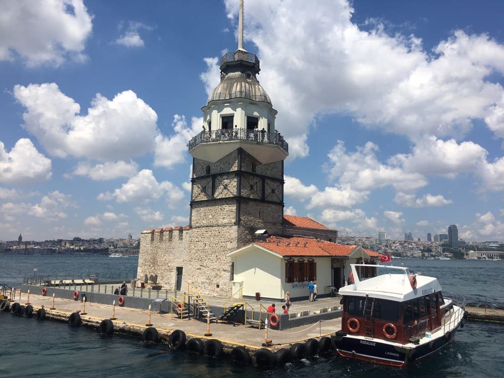 Maiden's Tower on Istanbul City Break boat trip