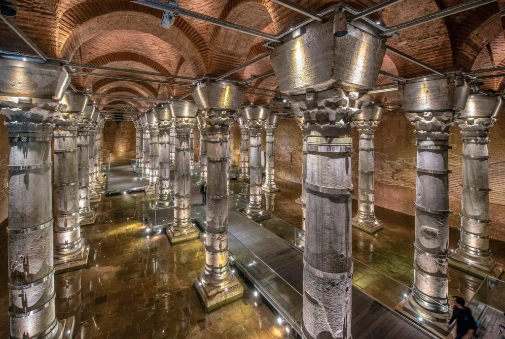 The ancient Roman Serefiye Cistern