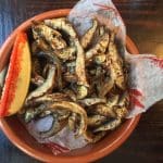 Crispy kucho maach (whitebait)