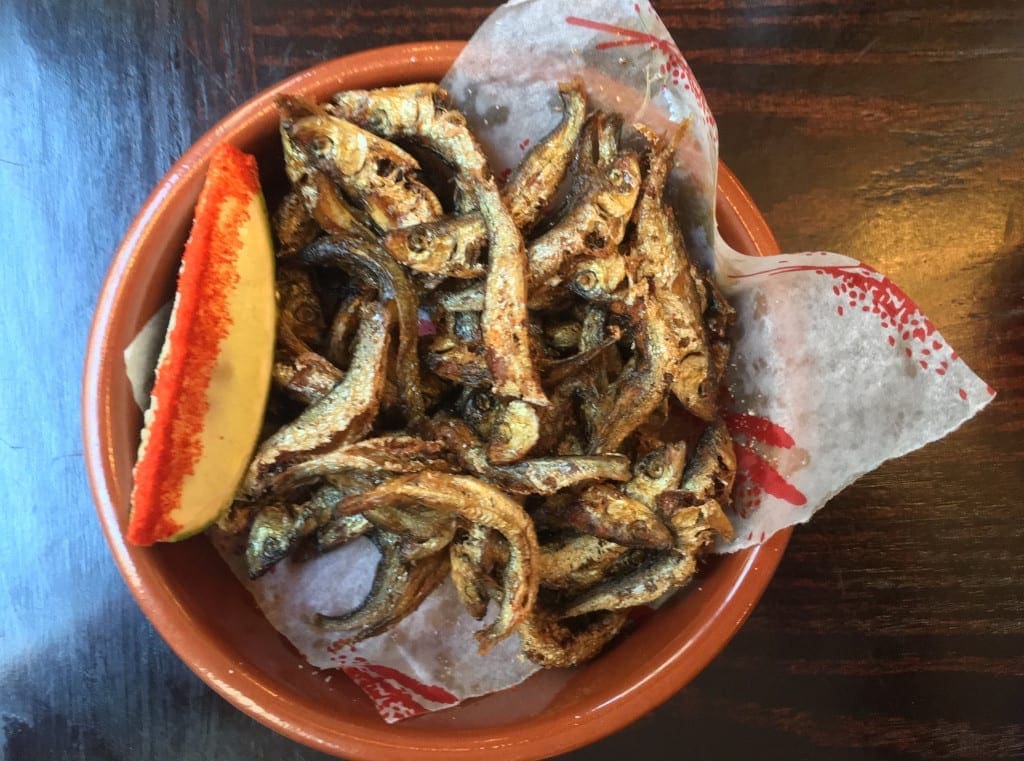 Crispy kucho maach (whitebait)