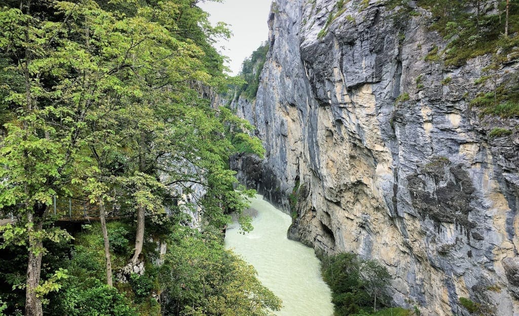 Aareschlucht or the Aare Gorge
