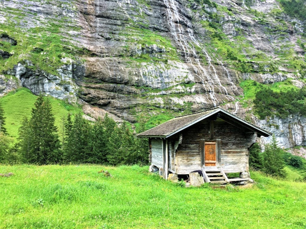 Traditional wooden hut where cheese may have been stored