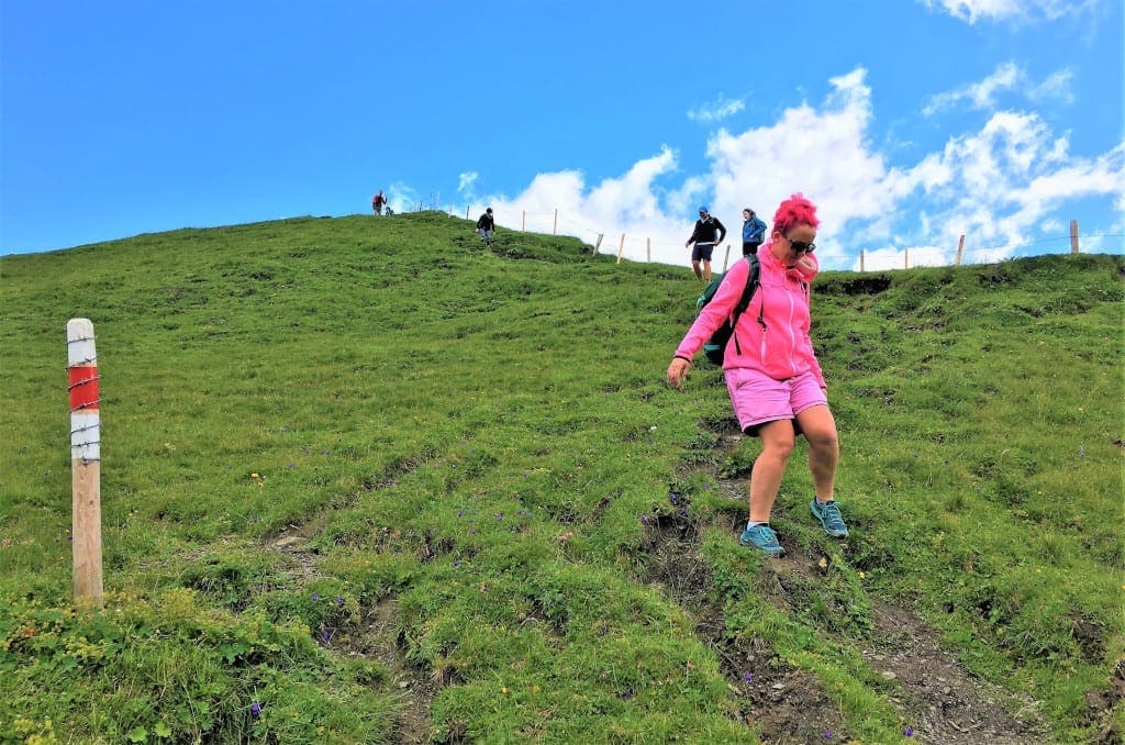 Hiking in the Jungfrau Swiss Alps 