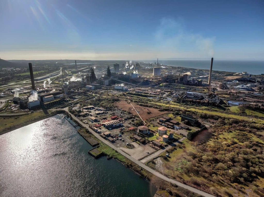 Port Talbot steelworks aviation biofuel