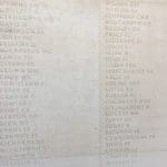 List of names at the National Memorial Arboretum