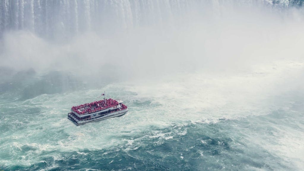 Take a Niagaa Falls boat trip right up the edge.