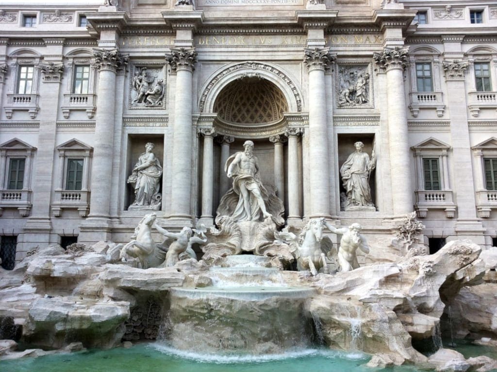 Since the coins thrown in are given to charity, throwing a coin into the Trevi fountain is always good luck for somebody, photo by kittyvanrooij216 / Pixabay License