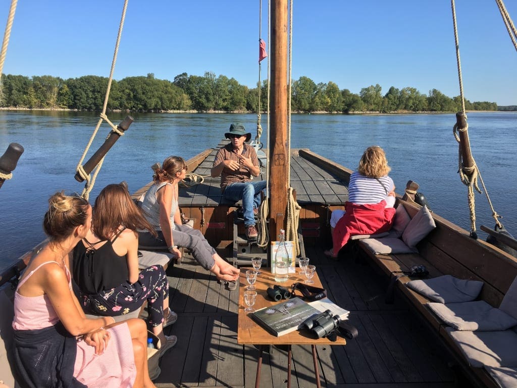 Relaxing on a Loire River Boat trip