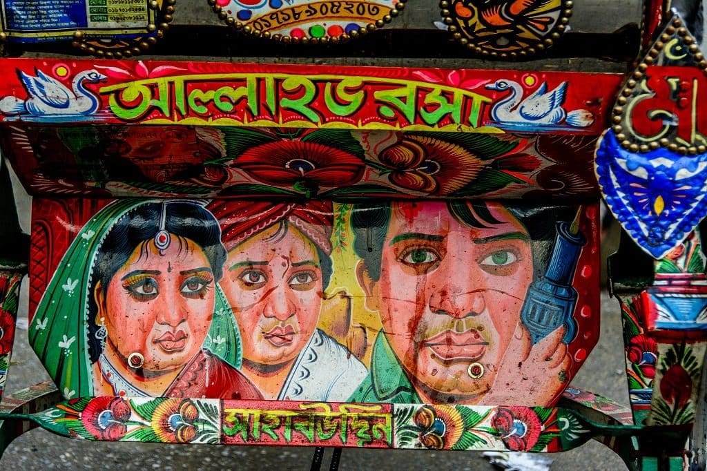 Rickshaw art in Bangladesh