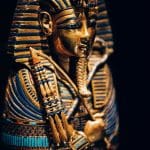 Gold Inlaid Canopic Coffinette of Tutankhamun Dedicated to Imseti and Isis - CREDIT IMG