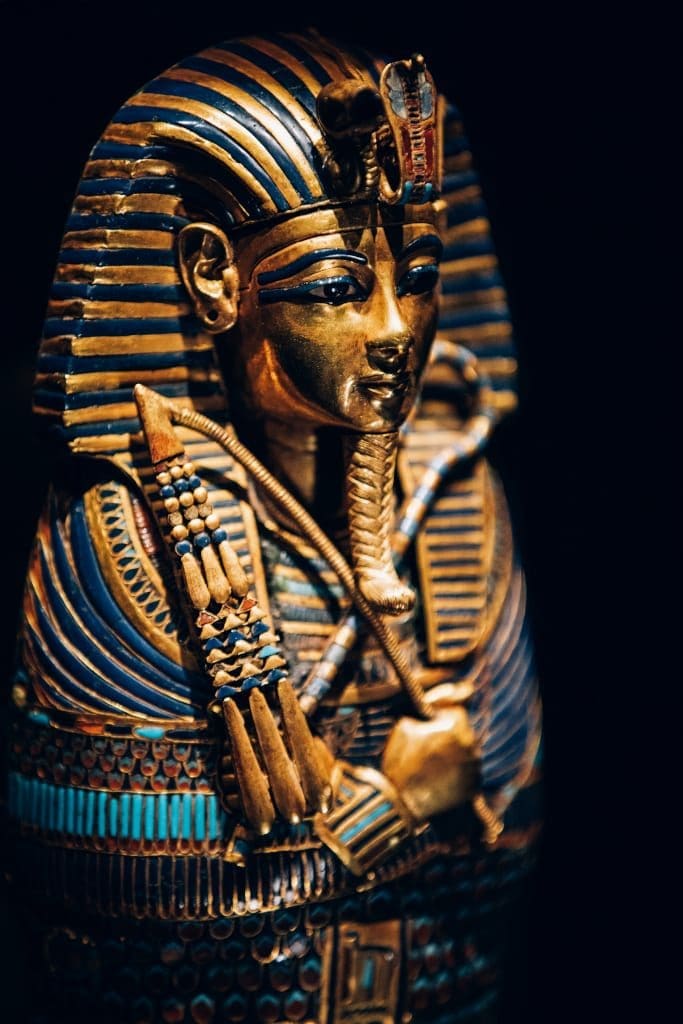 Gold Inlaid Canopic Coffinette of Tutankhamun Dedicated to Imseti and Isis - CREDIT IMG