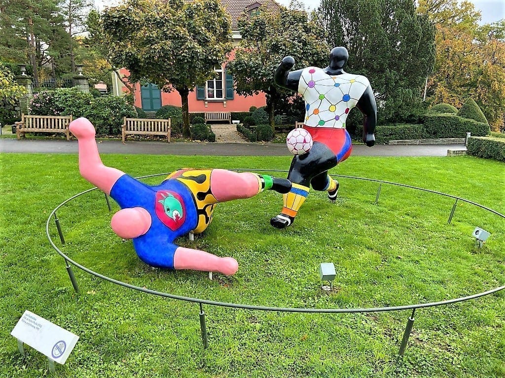 things to do in lausanne Les Footballers by Niki de Saint-Phalle, Olympic Park Lausanne