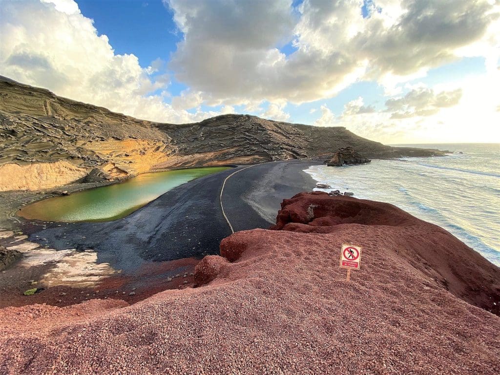 The green lake at El Golfo