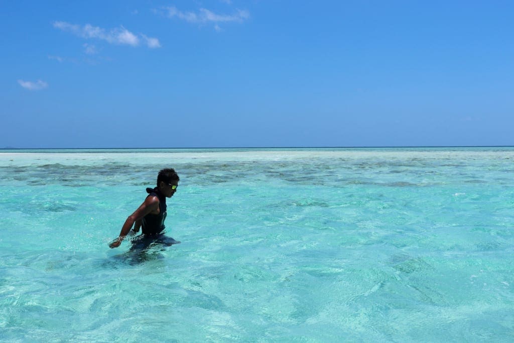 Crystal clear turquoise waters of Karimunjawa