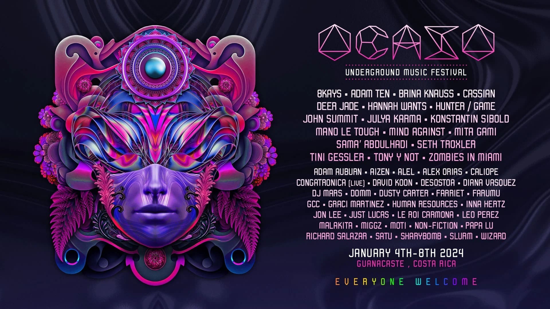 Ocaso Festival 2024 Costa Rica LineUp