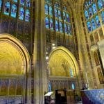 Inside Sherborne Abbey, photo by Irene Caswell