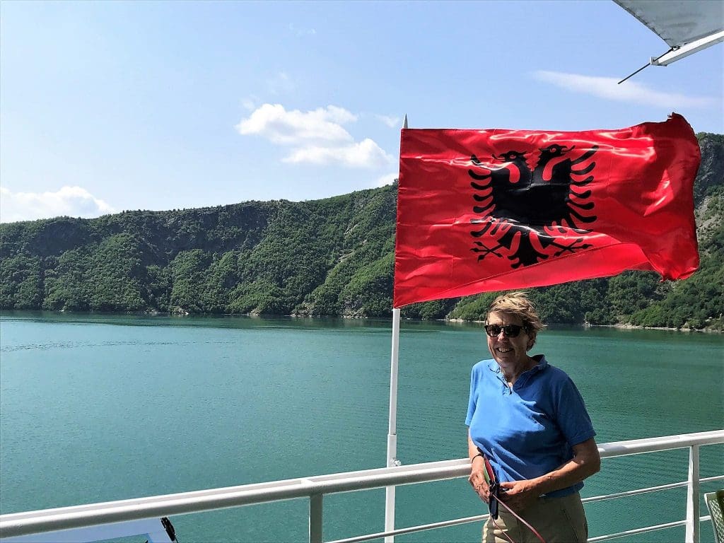 Taking it easy after a long trek through the Albanian Alps