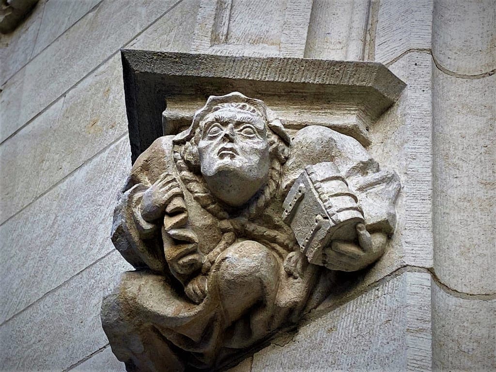 One of the carvings on the City Hall, © Mark Bibby Jackson