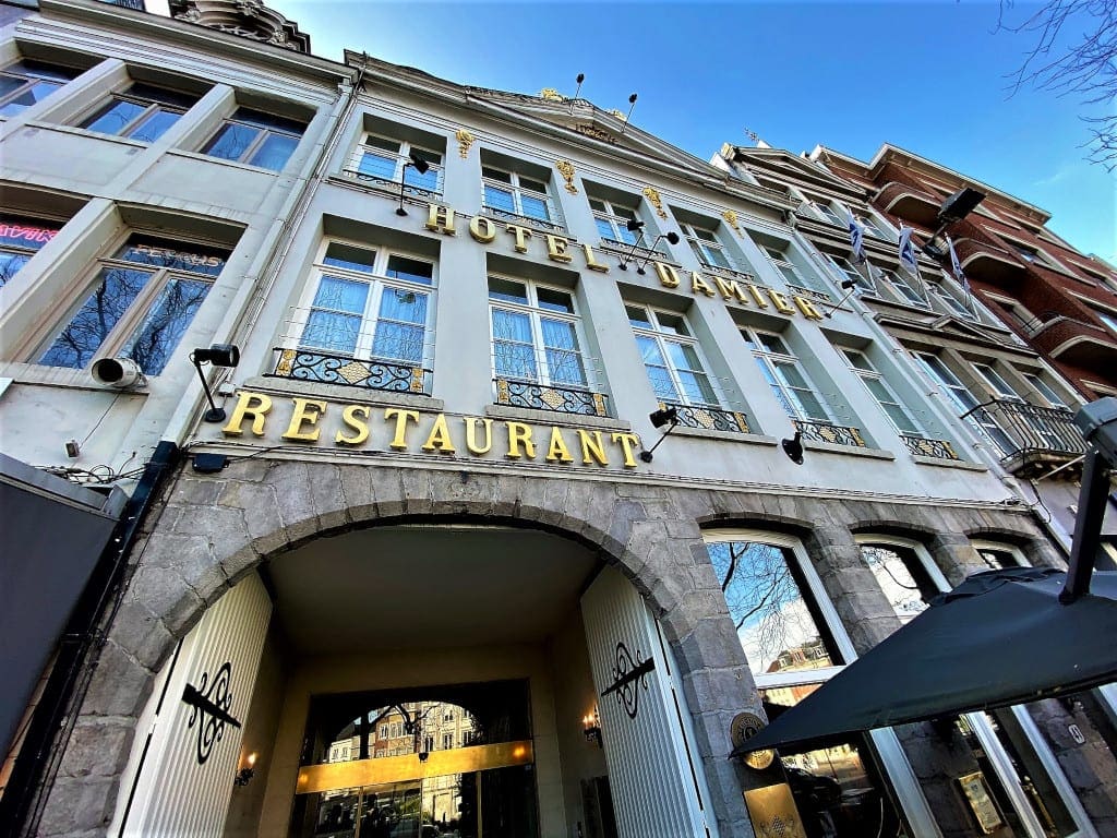 the beautiful Hotel Damier has a façade that dates back to 1769