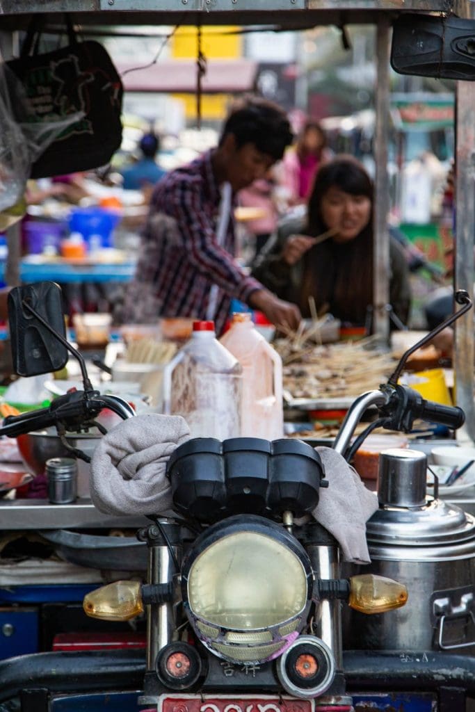 Street food in Mandalay, Myanmar