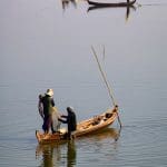 From U Bein Bridge, Mandalay, Myanmar