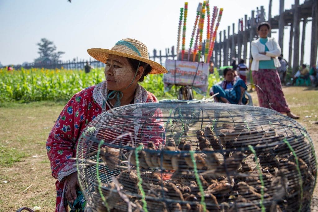 U Bein Bridge, Mandalay, Myanmar