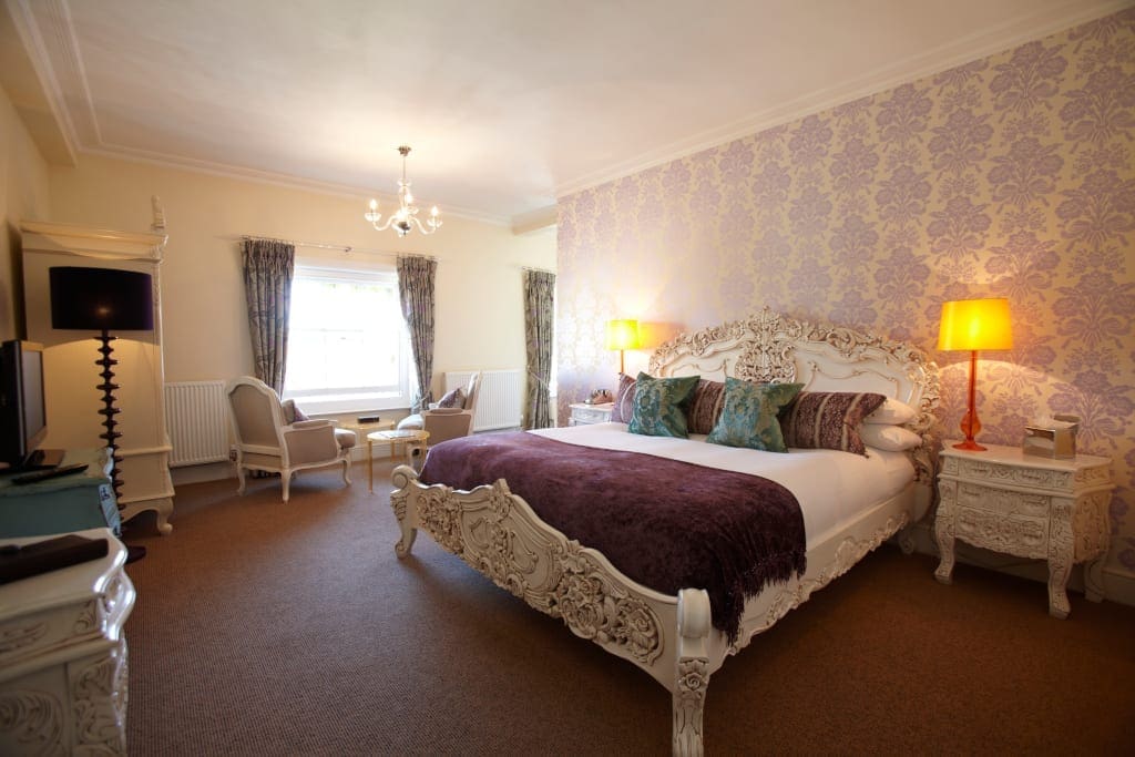 A romantic suite in Angel Hotel Bury St Edmunds