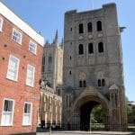 The Norman Tower original gateway to the Abbey Church Bury St Edmunds © Rebecca Austin