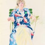 David Hockney "Mother, Paris" 1972 Colored pencil on paper 17 x 14" © David Hockney Photo Credit: Richard Schmidt Collection The David Hockney Foundation