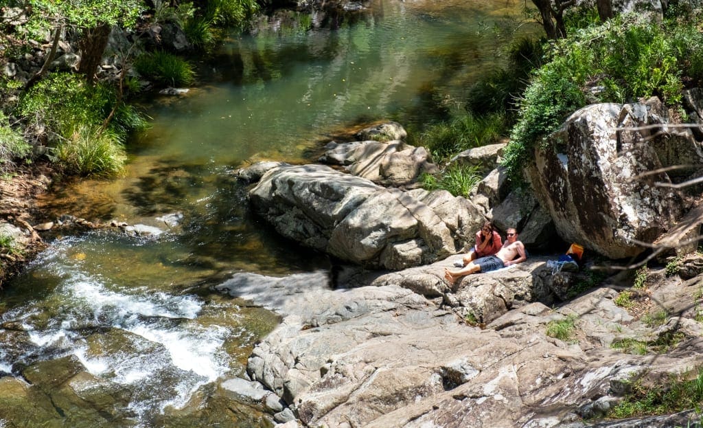 Just chillin' on the rocks