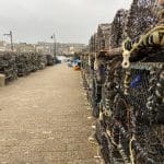 Fishing baskets, St Ives harbour