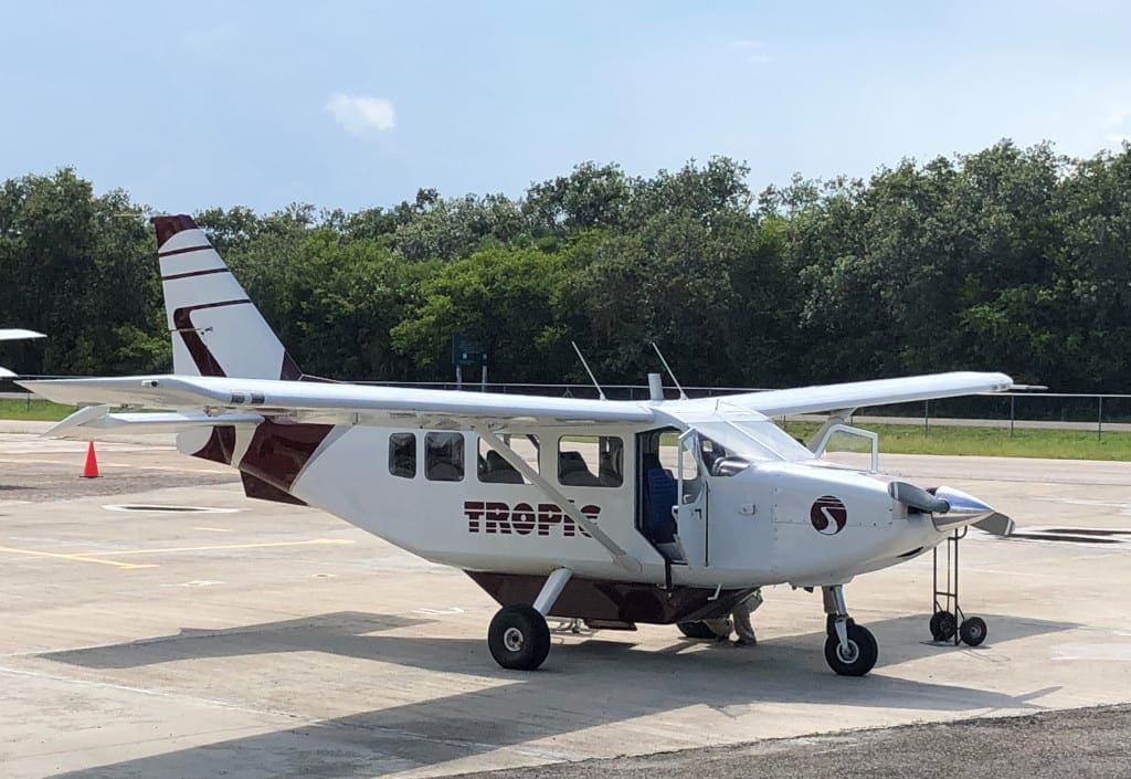 Our plain to Caye Caulker