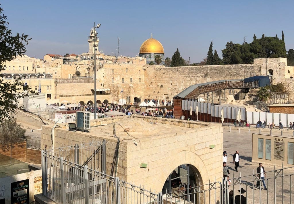 Dome of the Rock in the distance