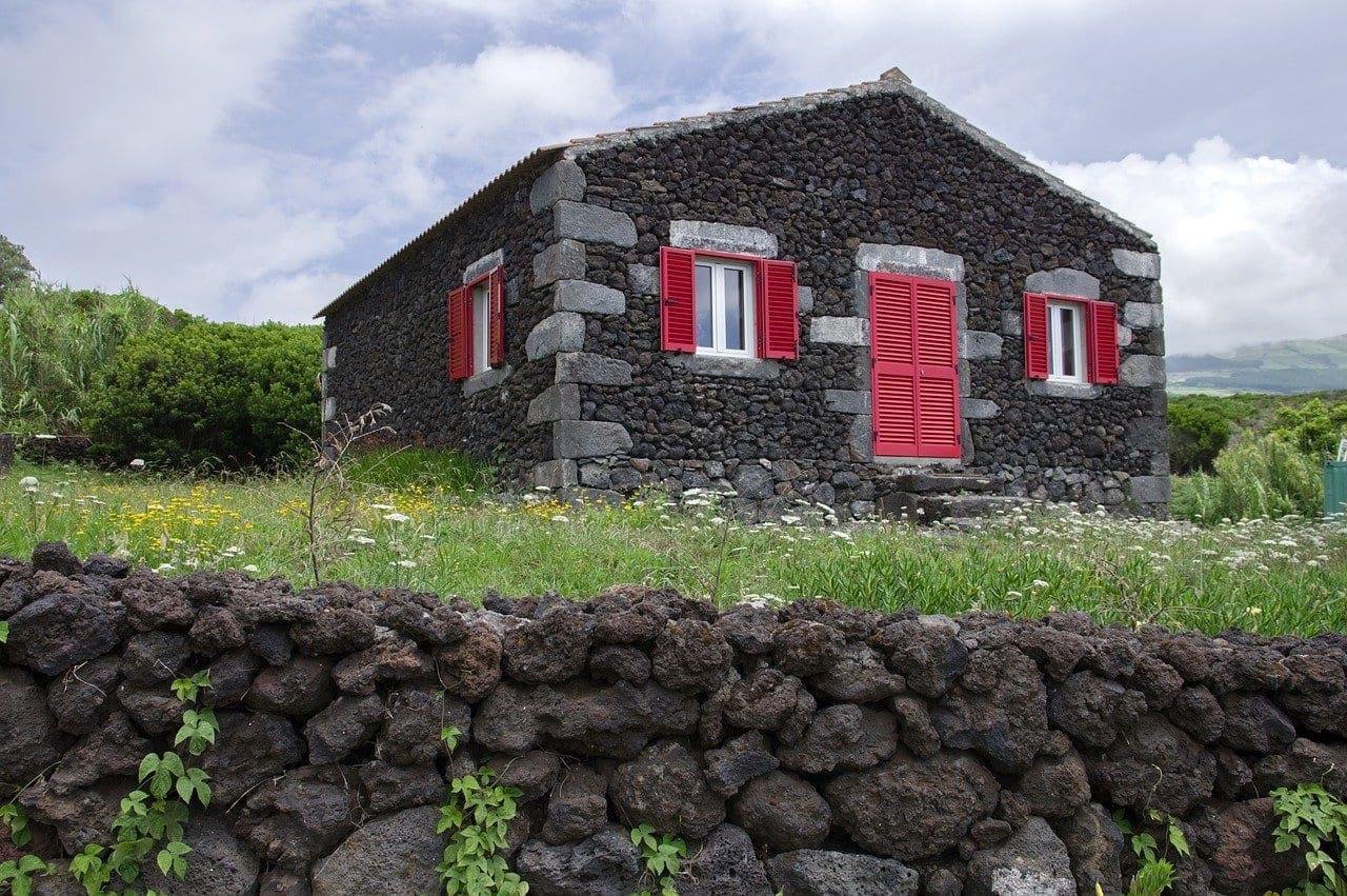 Typical house on the Azores