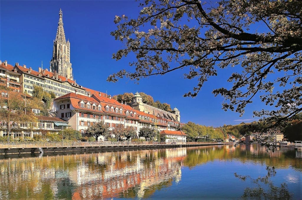 Berne Old Town from the river