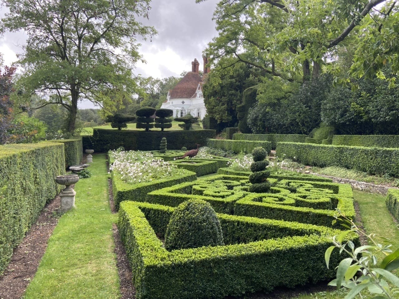 The Peacock Garden at Houghton Lodge