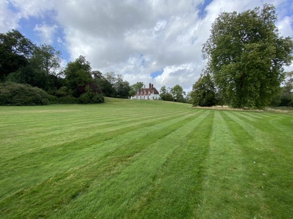 Houghton Lodge looking from the river Test