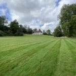 Houghton Lodge looking from the river Test