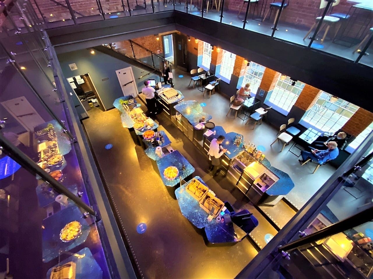 The bar at the Bombay Sapphire Distillery