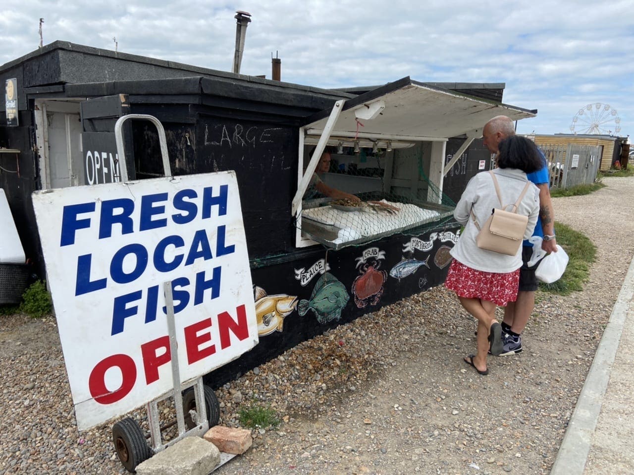 Sustainable local Hasings fish bought straight from the Stade