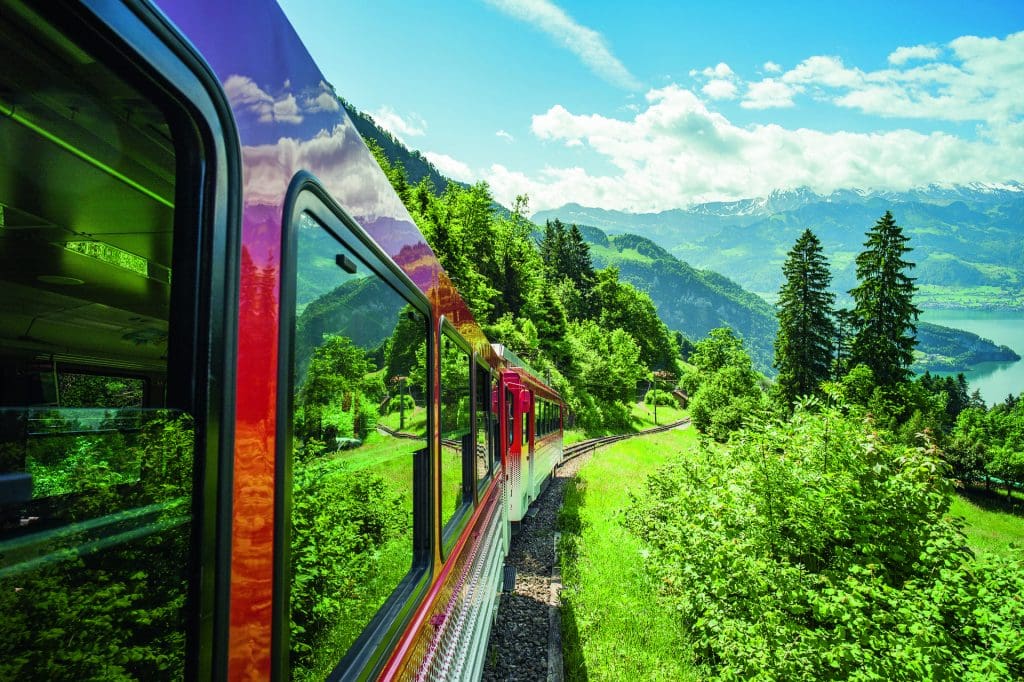 Rigi Bahn im Sommer, Rigi, Zentralschweiz