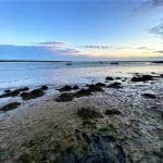 Sunset over the estuary at Orford Quay