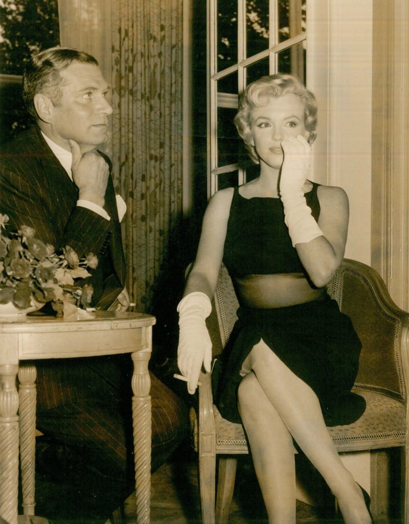 Marilyn Monroe & Laurence Olivier 1956