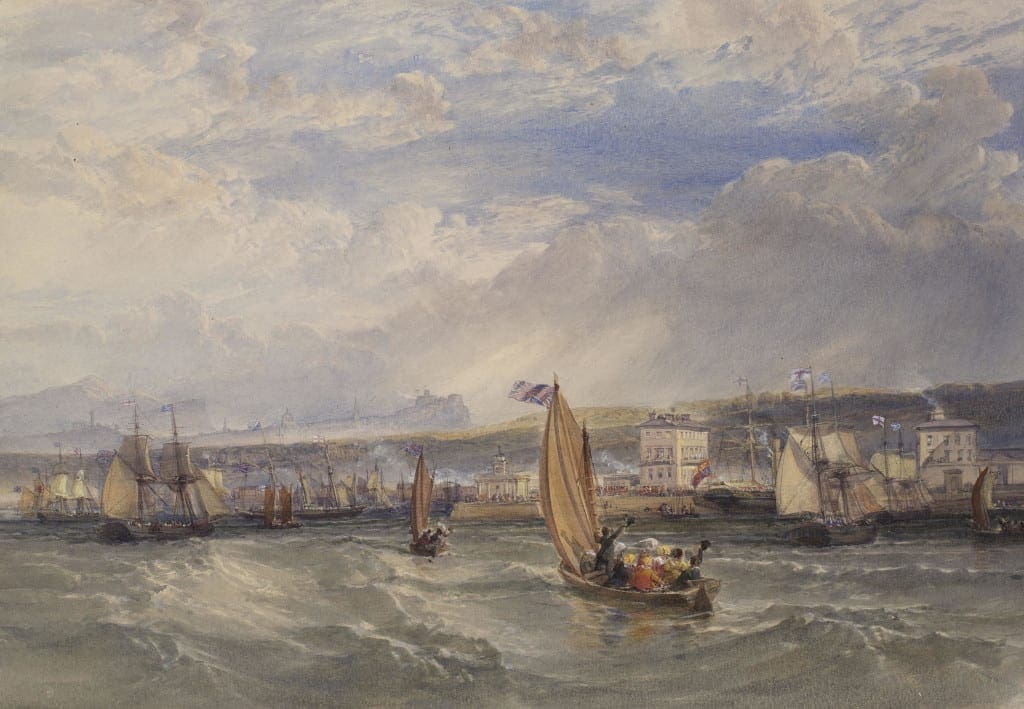 William Leighton Leitch, Queen Victoria landing at Granton Pier,1844