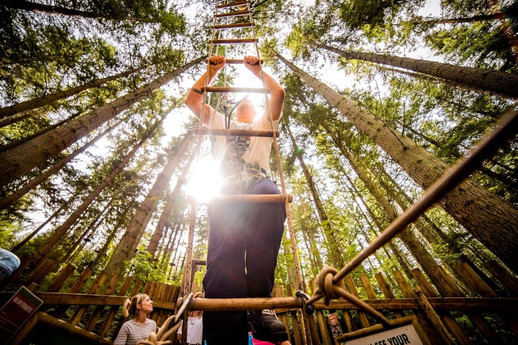 Go Ape, Rope Ladder. Credit Visit Coventry