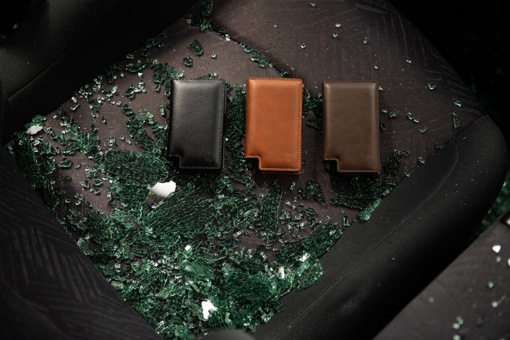 Ekster trackable walet - more than a car crash sustainable UK Staycation