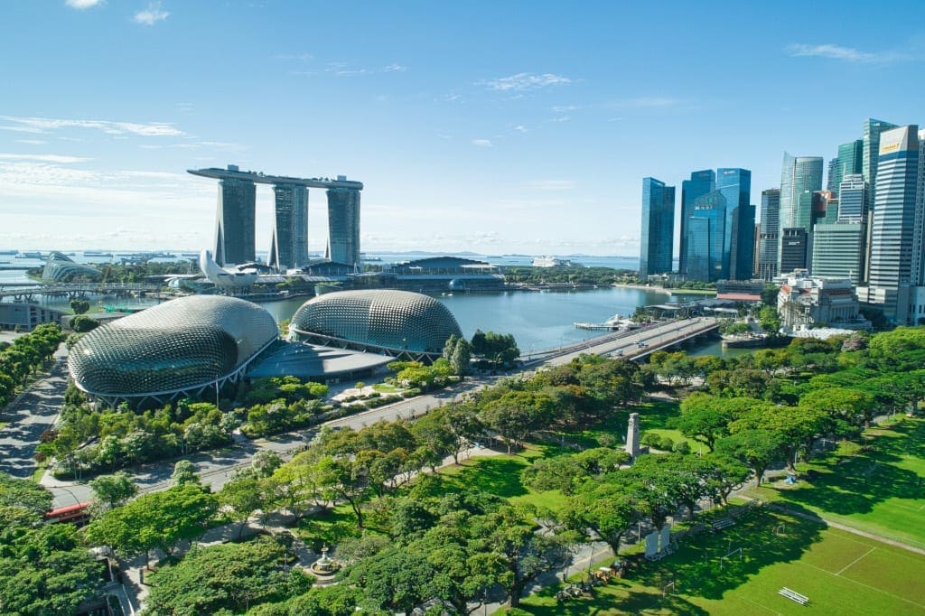 Marina Bay Sands and the Esplanade