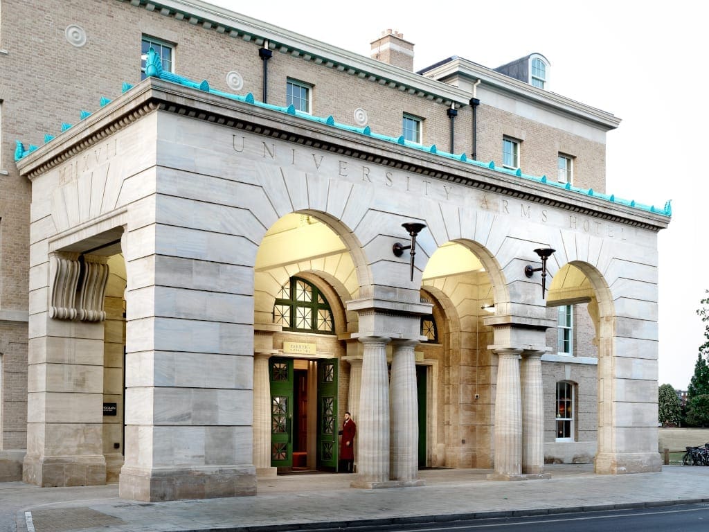 Exterior of the University Arms Cambridge