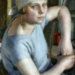 hallenging Convention Girl in Blue by Dod Procter
