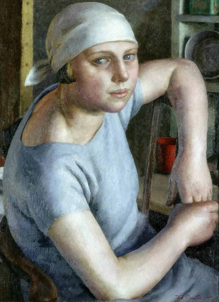 hallenging Convention Girl in Blue by Dod Procter
